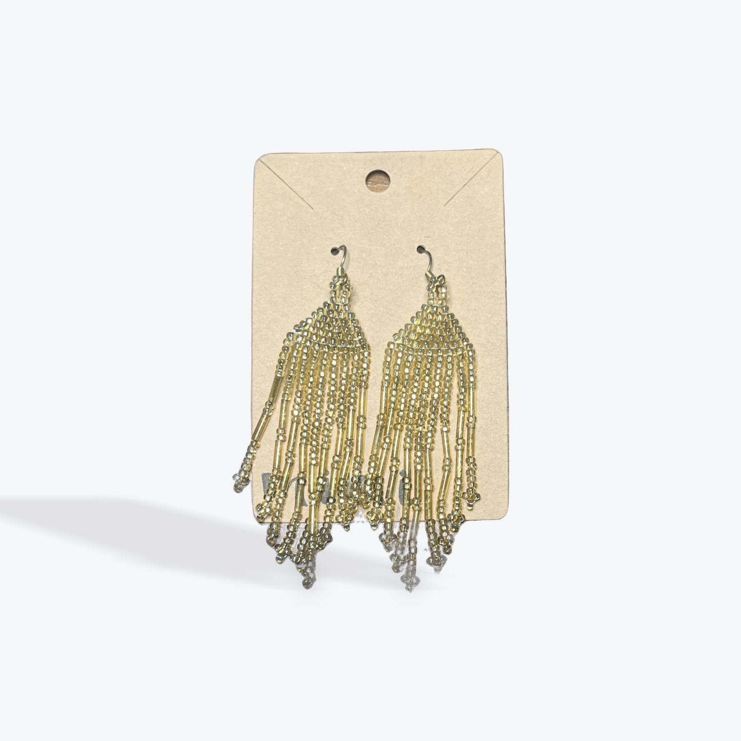 Lightweight artisan earrings with colorful beaded fringe