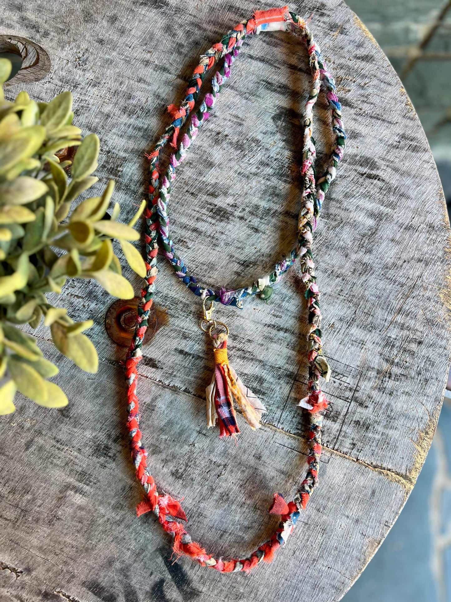 Soul Collective braided rope earrings with colorful artisan detail