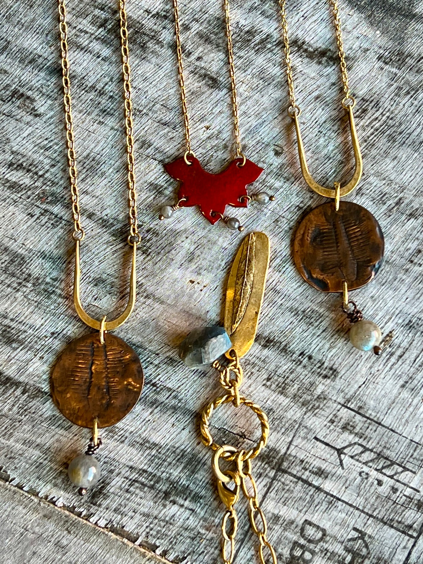Soul Collective handmade mixed metals layering necklace