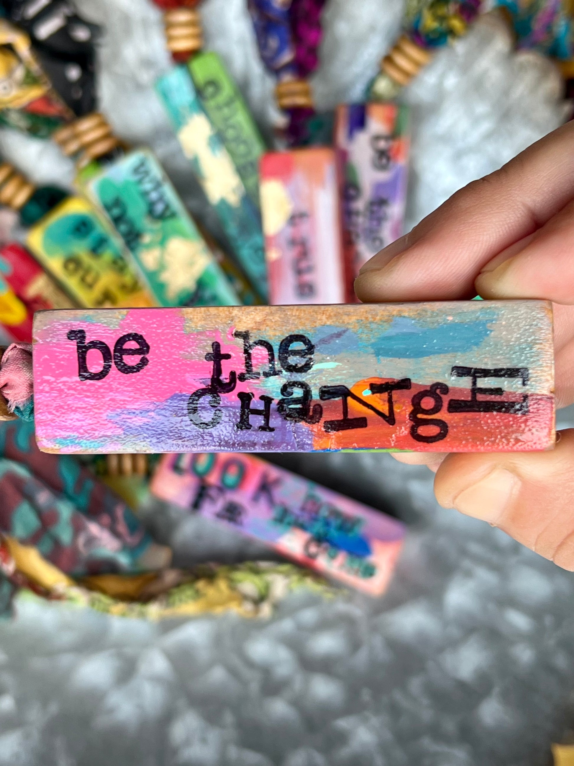 One-of-a-kind ornament with detailed hand painting