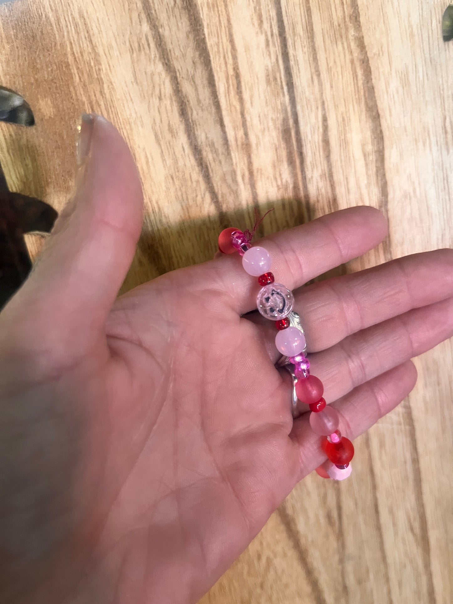 Unique handmade beaded necklace crafted with vibrant patterns