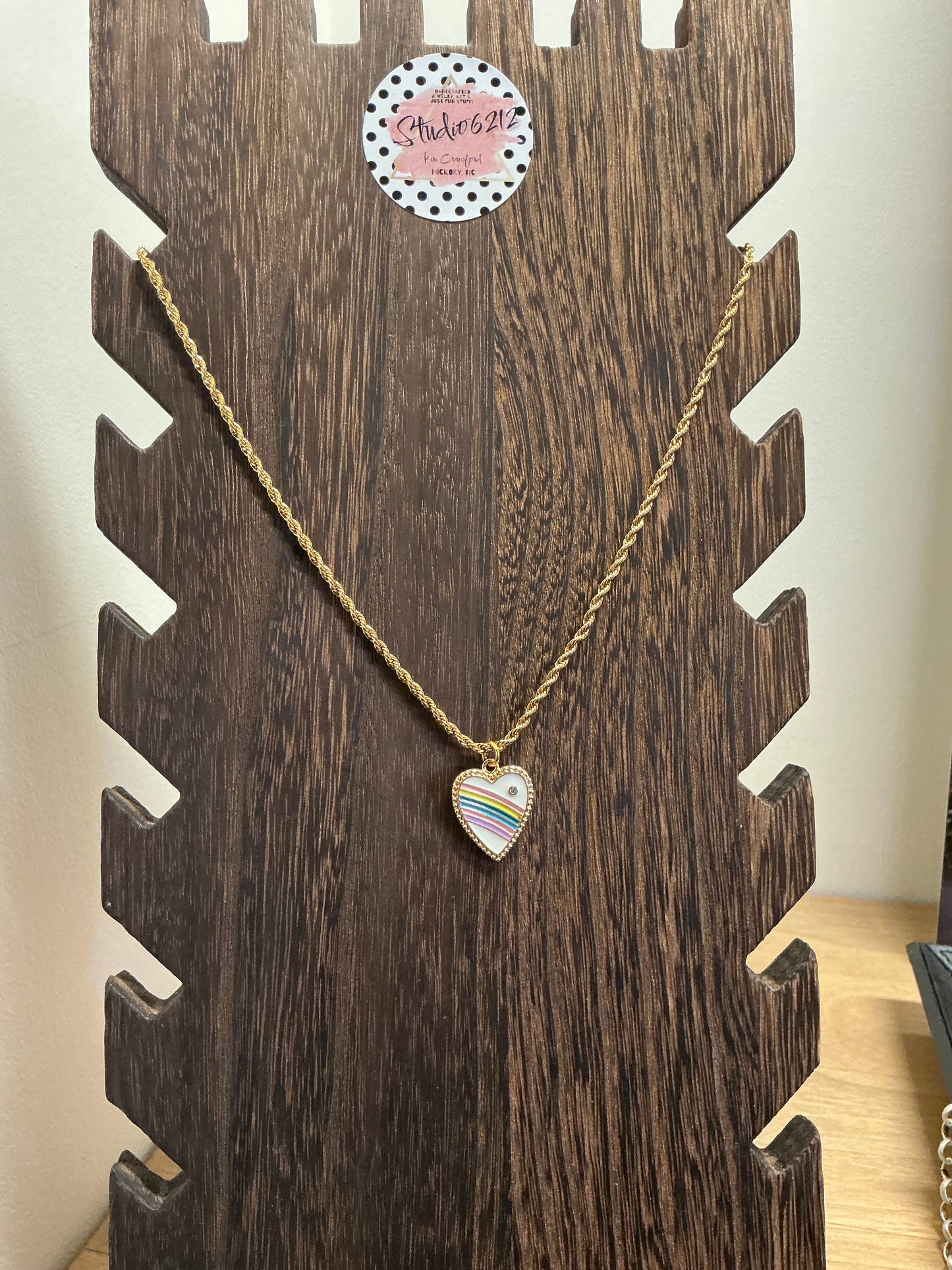 Studio 6212 handmade artisan necklace with bold creative charm