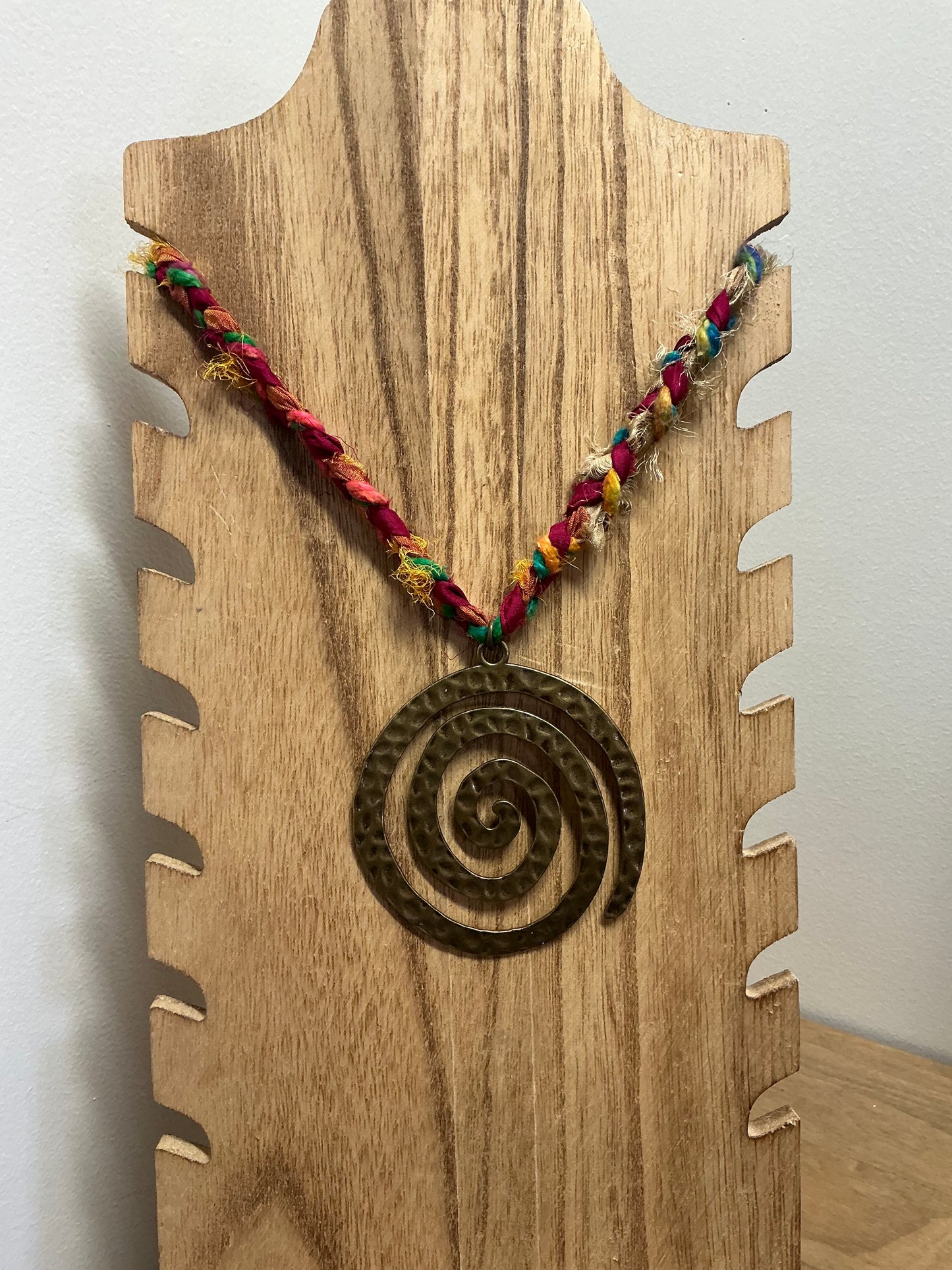 Handmade Studio 6212 necklace with natural artisan tones