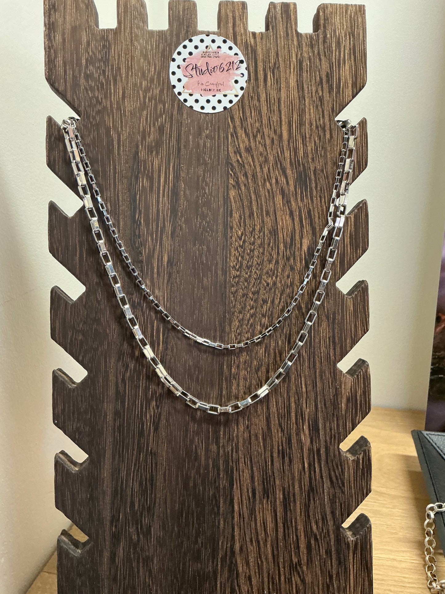 Handmade Studio 6212 necklace with lightweight artisan pendant