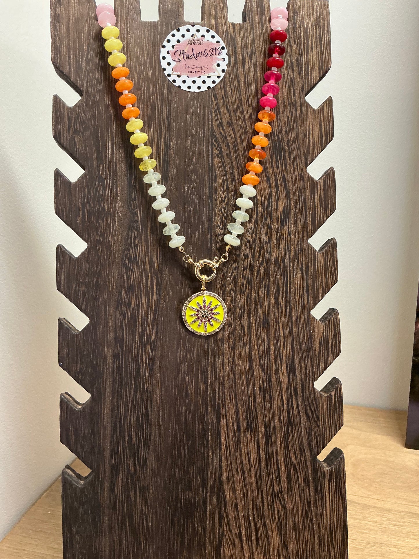 Lightweight Studio 6212 handmade necklace with artisan flair