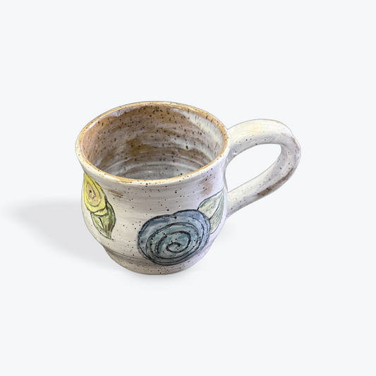 Handmade ceramic mug by Teresa Icenhour with artisan glaze