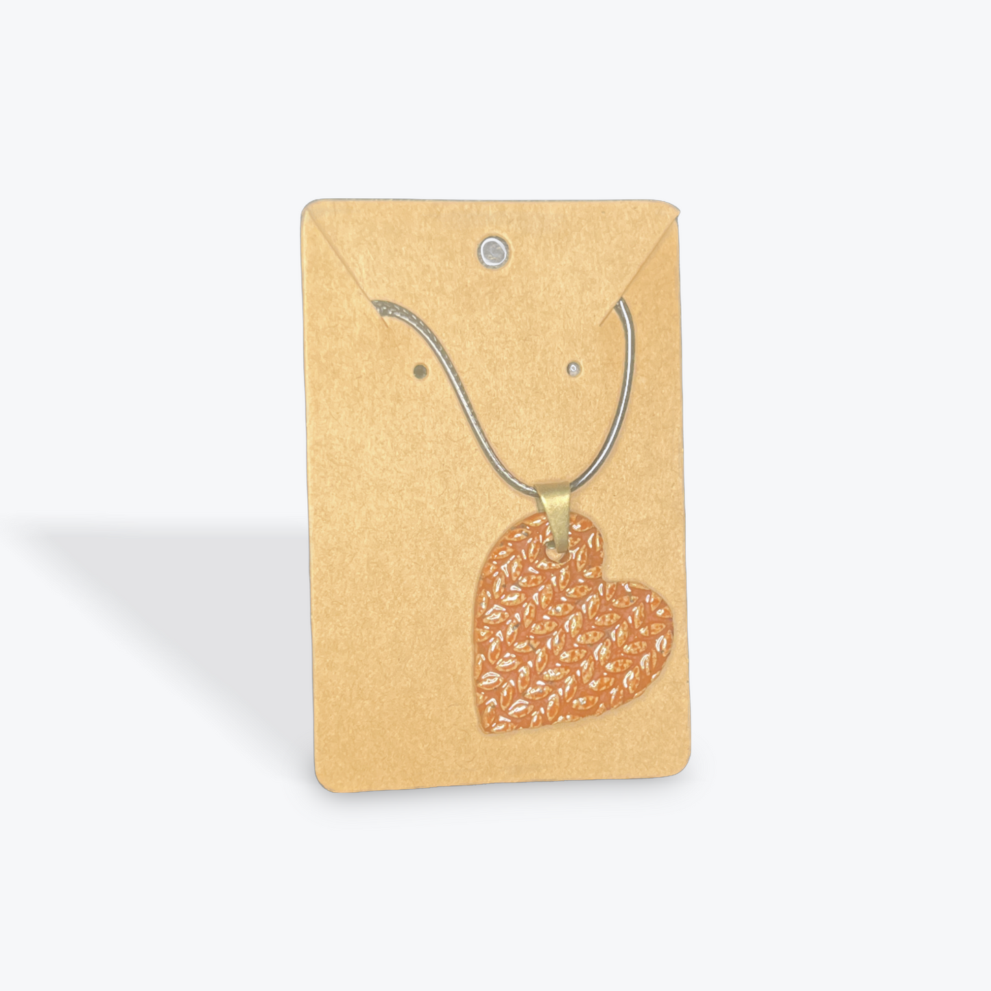 Unique ceramic necklace handmade with artistic texture and color