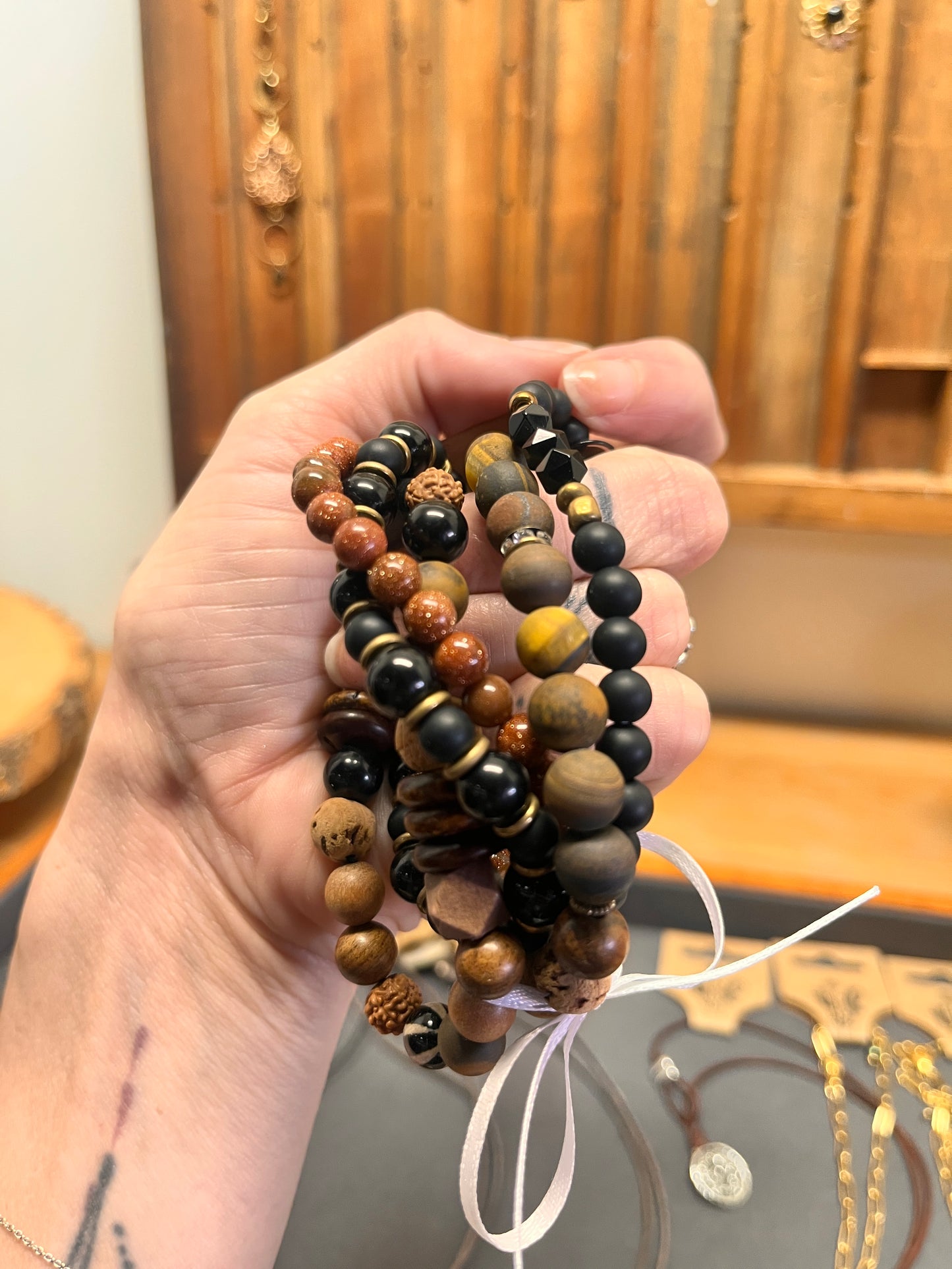 Unique handcrafted bracelet pack with lightweight stretch fit