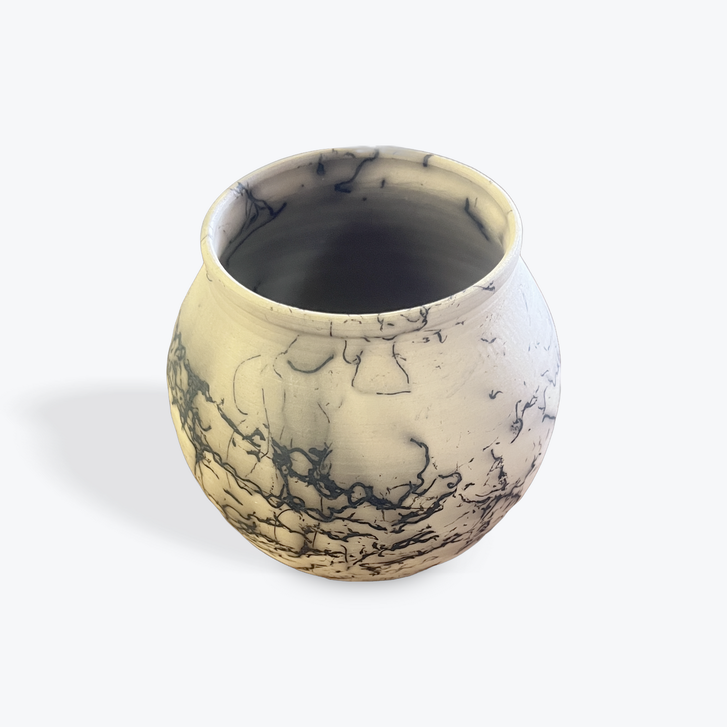 Artisan ceramic pottery with unique fire inspired character