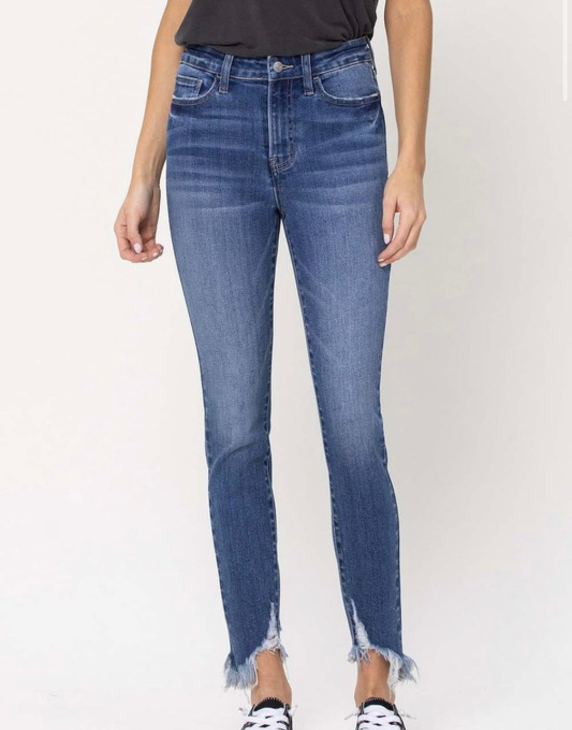 Vervet high rise crop skinny jeans light wash