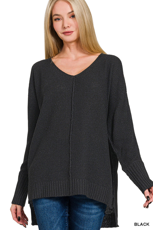 Soft Zenana tunic sweater in relaxed longline fit