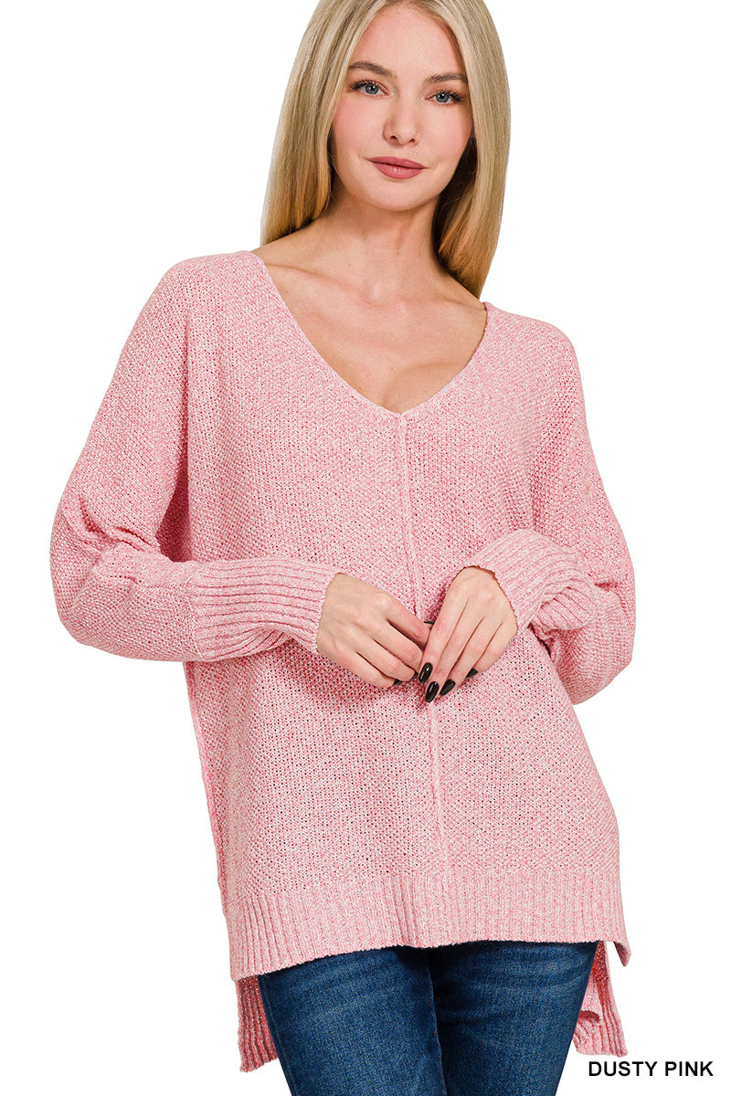 Versatile Zenana knit tunic sweater for everyday wear