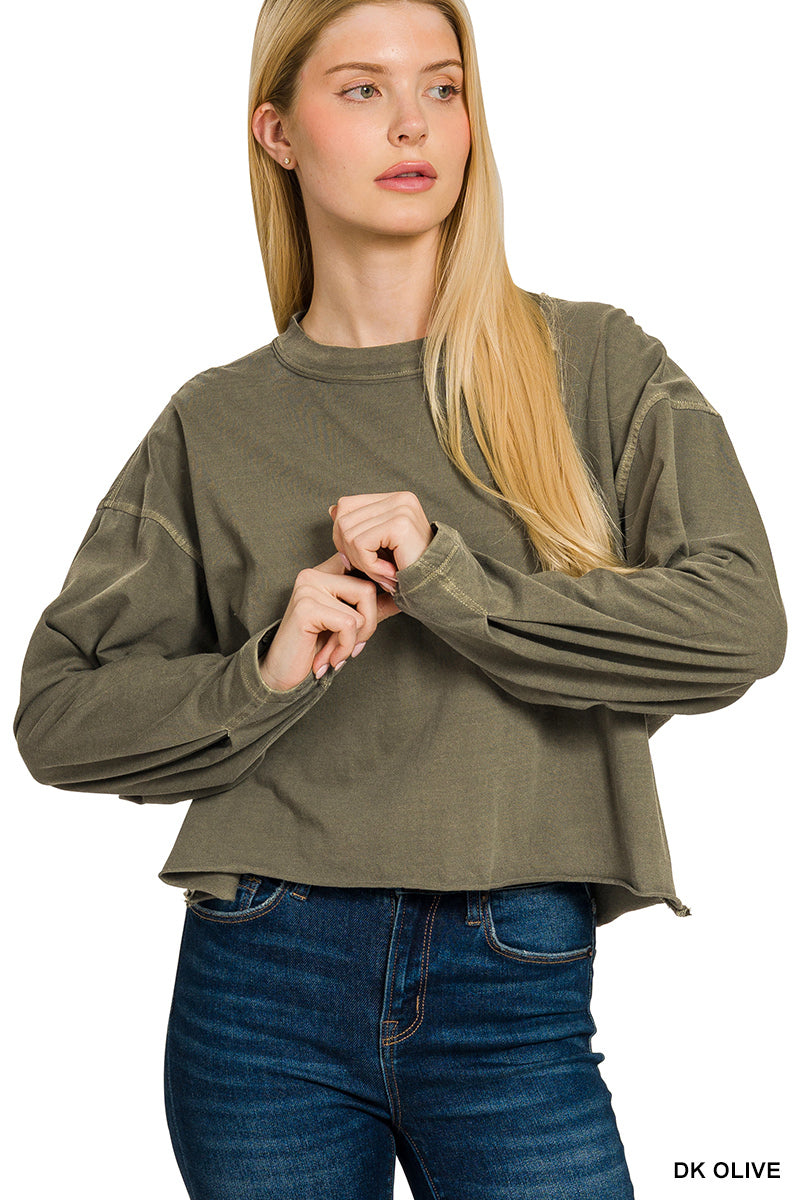 Soft oversized Zenana round neck tee in casual style